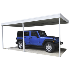 Arrow Attached Carport/Patio Cover In Eggshell