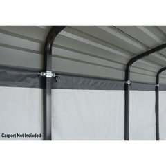 Arrow Enclosure Kit Carport In Grey
