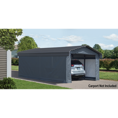 Arrow Enclosure Kit Carport In Grey