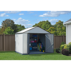 Arrow Ezee Steel Shed Galvanized Extra High 10 x 8 Ft. In Gable