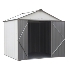 Arrow Ezee Steel Shed Galvanized High 8 x 7 Ft. In Gable