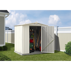 Arrow Ezee Steel Shed Galvanized Low 6 x 5 Ft. In Gable