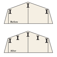 Arrow Shed Roof Strengthening Kit - 10 x 6 Ft., 10 x 8 Ft., 10 x 9 Ft., 10 x 10 Ft. (Except Swing Doors)