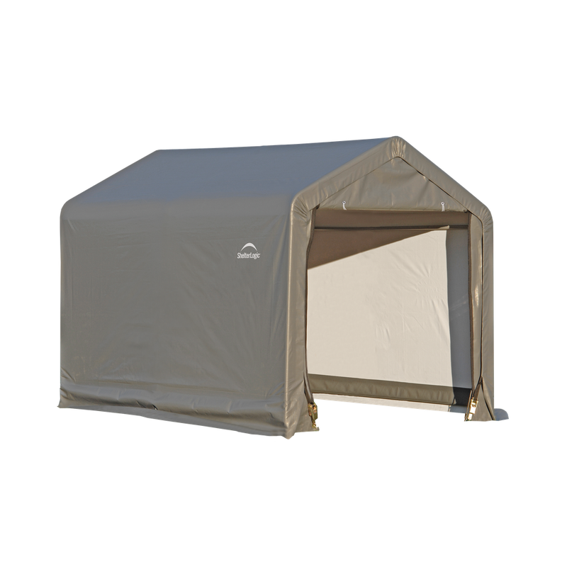 Shelterlogic 6 x 6 x 6 Ft. Peaked Style Shed-In-A-Box With Grey Cover