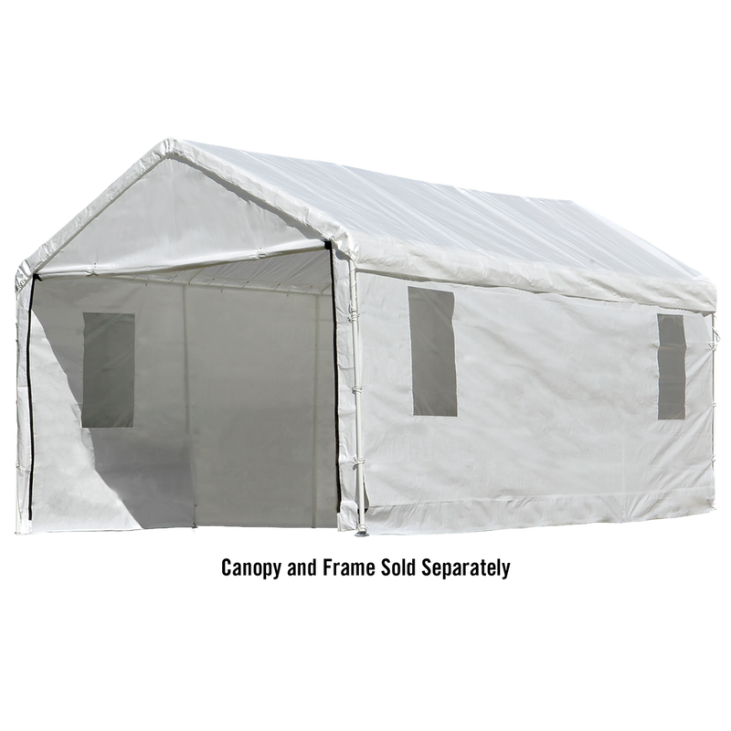 Shelterlogic Maxap Canopy Enclosure Kit With Windows 10 x 20 Ft. In White