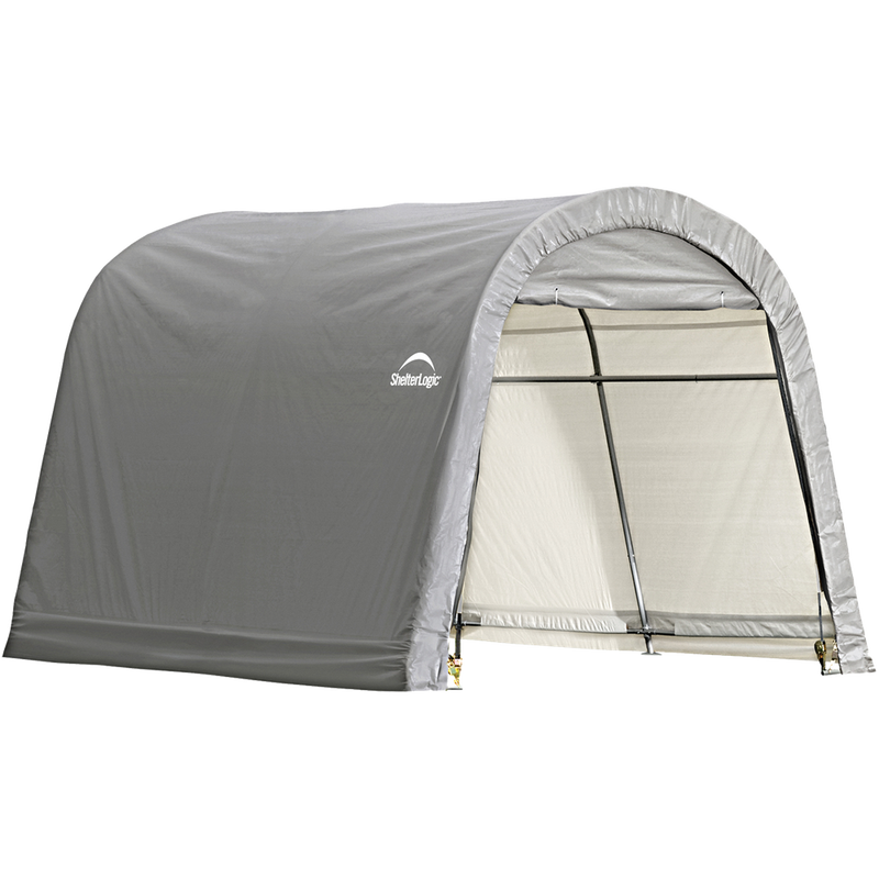 Shelterlogic Shed-In-A-Box Roundtop 10 x 10 x 8 Ft. In Grey